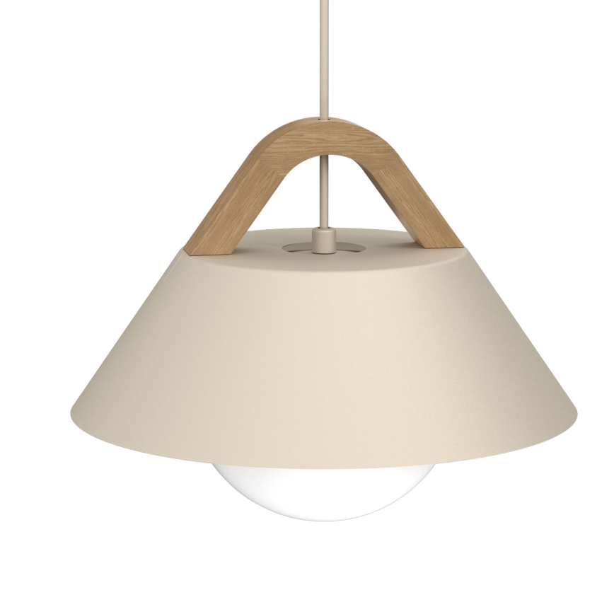 Pendelleuchte an Kabel FUNDA 1xE27/15W/230V beige