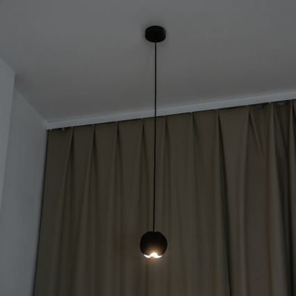 Pendelleuchte an Kabel GAMBIT 1xGU10/10W/230V schwarz