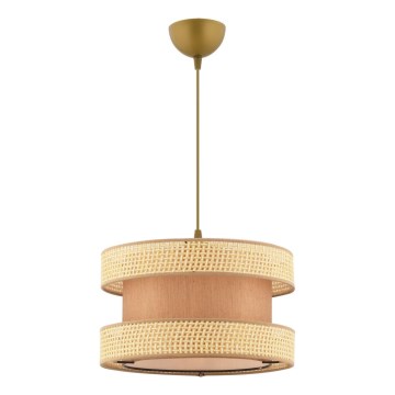 Pendelleuchte an Kabel HALO 1xE27/60W/230V braun/beige