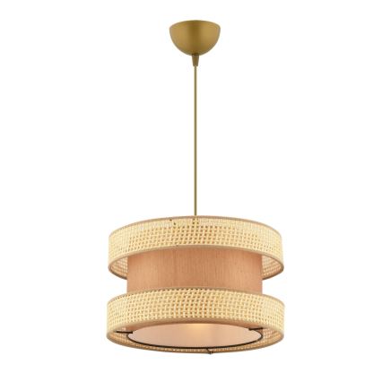 Pendelleuchte an Kabel HALO 1xE27/60W/230V braun/beige