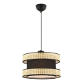 Pendelleuchte an Kabel HALO 1xE27/60W/230V schwarz/beige