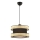 Pendelleuchte an Kabel HALO 1xE27/60W/230V schwarz/beige