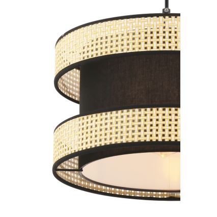Pendelleuchte an Kabel HALO 1xE27/60W/230V schwarz/beige