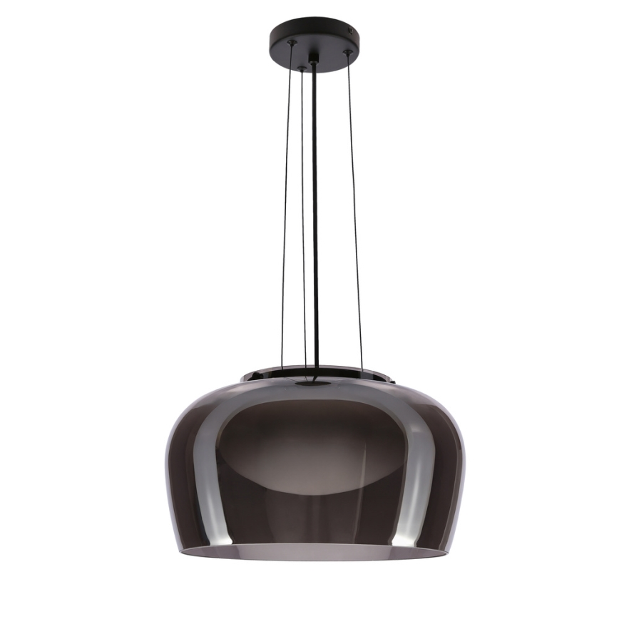 Pendelleuchte an Kabel INSIEME 1xGX53/10W/230V Ø 38 cm rauchschwarz