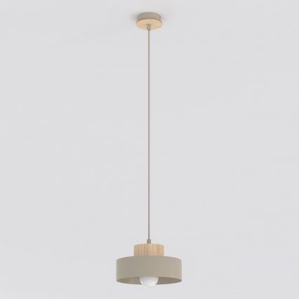 Pendelleuchte an Kabel KIVI 1xE27/15W/230V beige
