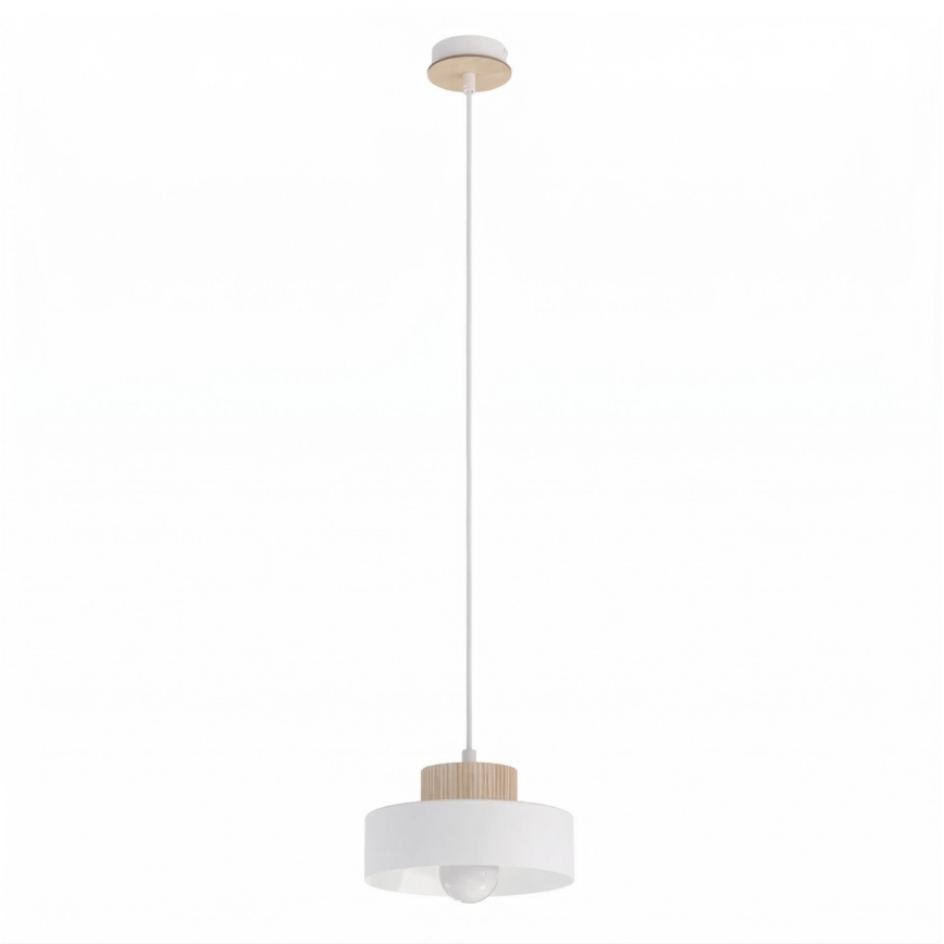 Pendelleuchte an Kabel KIVI 1xE27/15W/230V weiß