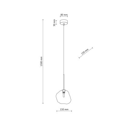 Pendelleuchte an Kabel LAVA 1xG9/8W/230V Beige/Rauchbeige Beige