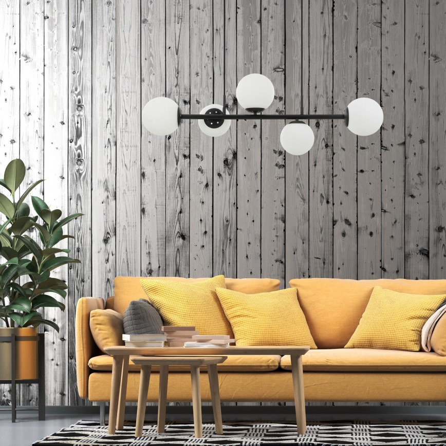 Pendelleuchte an Kabel MADDIE 5xE14/5W/230V schwarz