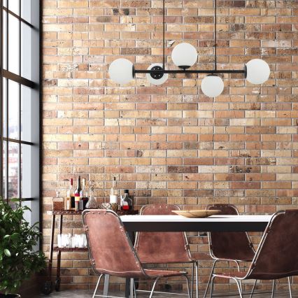 Pendelleuchte an Kabel MADDIE 5xE14/5W/230V schwarz