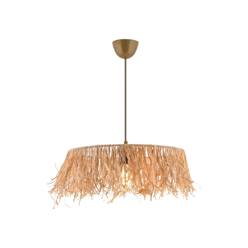 Pendelleuchte an Kabel MARISKA 1xE27/40W/230V Raffia