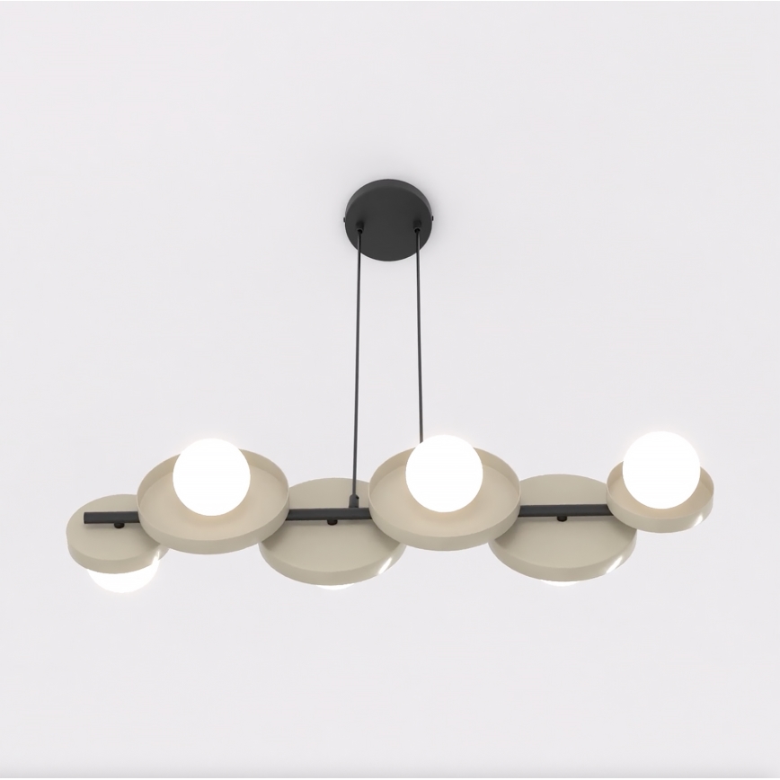Pendelleuchte an Kabel MODEL 6xG9/8W/230V beige