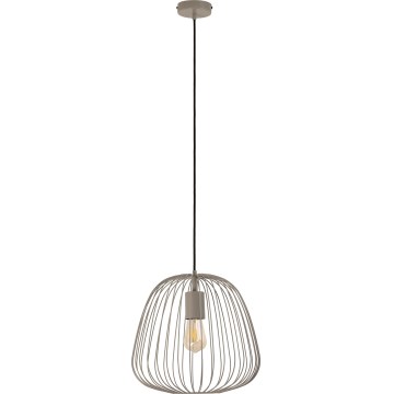 Pendelleuchte an Kabel OVELLA 1xE27/15W/230V Ø 36 cm grau