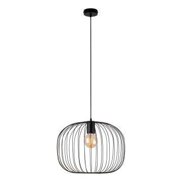 Pendelleuchte an Kabel OVELLA 1xE27/15W/230V Ø 46 cm schwarz