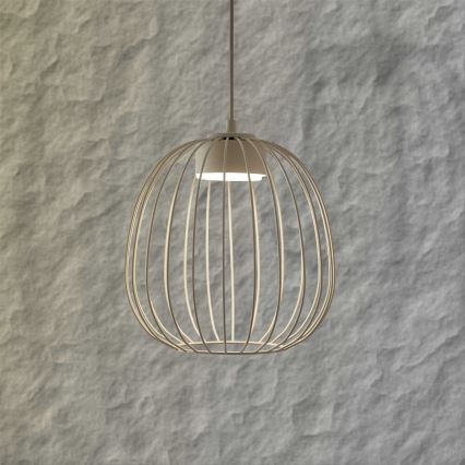 Pendelleuchte an Kabel OVELLA 1xGX53/10W/230V Ø 25 cm cremefarben