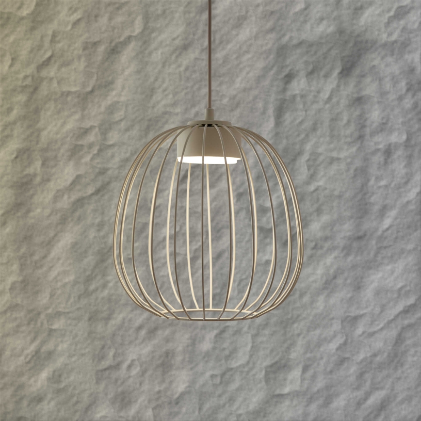 Pendelleuchte an Kabel OVELLA 1xGX53/10W/230V Ø 25 cm cremefarben