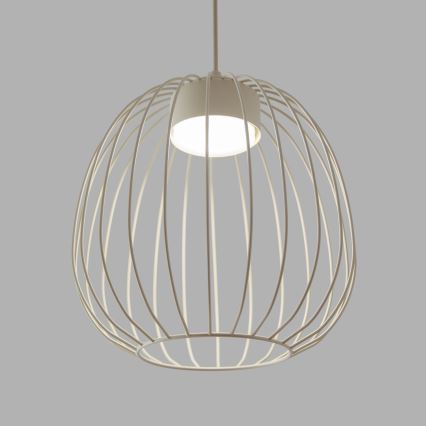 Pendelleuchte an Kabel OVELLA 1xGX53/10W/230V Ø 25 cm cremefarben