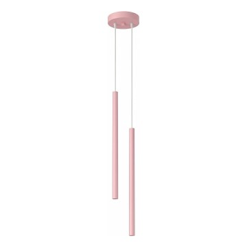 Pendelleuchte an Kabel PASTELO 2xG9/8W/230V rosa