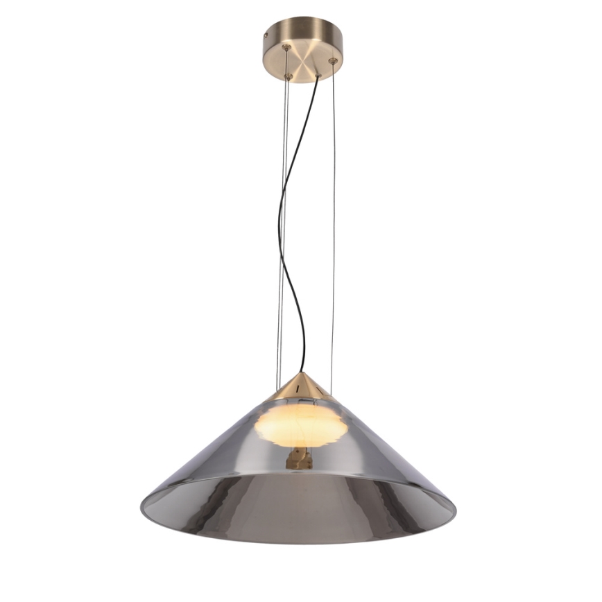 Pendelleuchte an Kabel PRESTO 1xGX53/10W/230V Ø 42 cm Gold/Rauchgrau