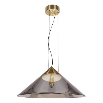 Pendelleuchte an Kabel PRESTO 1xGX53/10W/230V Ø 50 cm gold/rauchgrau