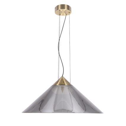 Pendelleuchte an Kabel PRESTO 1xGX53/10W/230V Ø 50 cm gold/rauchgrau