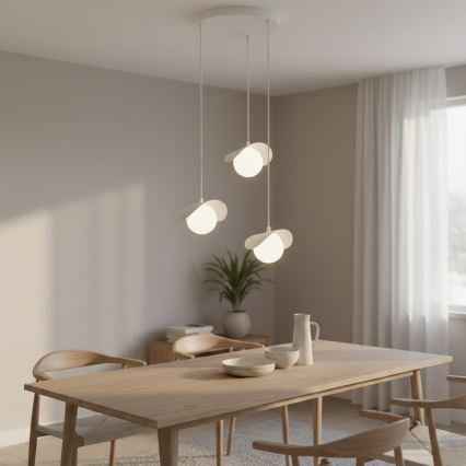 Pendelleuchte an Kabel RITUAL 3xG9/8W/230V weiß