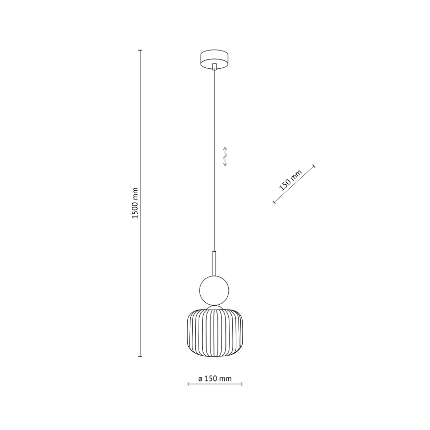 Pendelleuchte an Kabel SOPHIA 1xE14/10W/230V schwarz/grün/rauchbeige