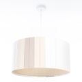 Pendelleuchte an Kabel STRIPES 1xE27/60W/230V Ø 40 cm cremefarben