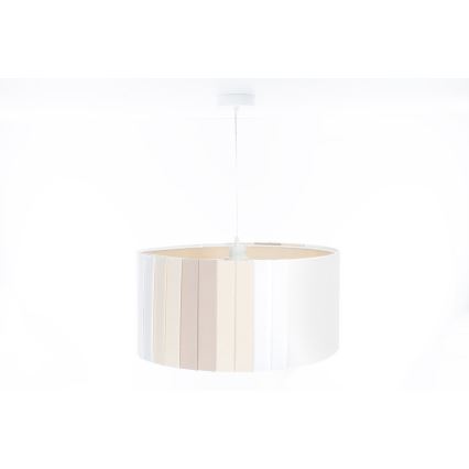Pendelleuchte an Kabel STRIPES 1xE27/60W/230V Ø 40 cm cremefarben