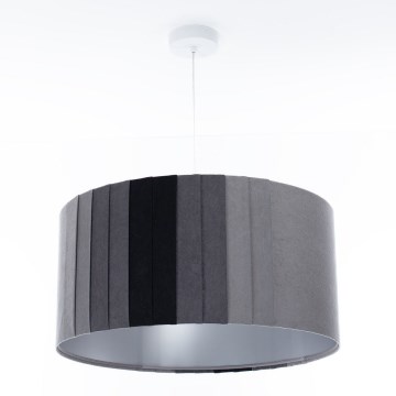 Pendelleuchte an Kabel STRIPES 1xE27/60W/230V Ø 40 cm grau