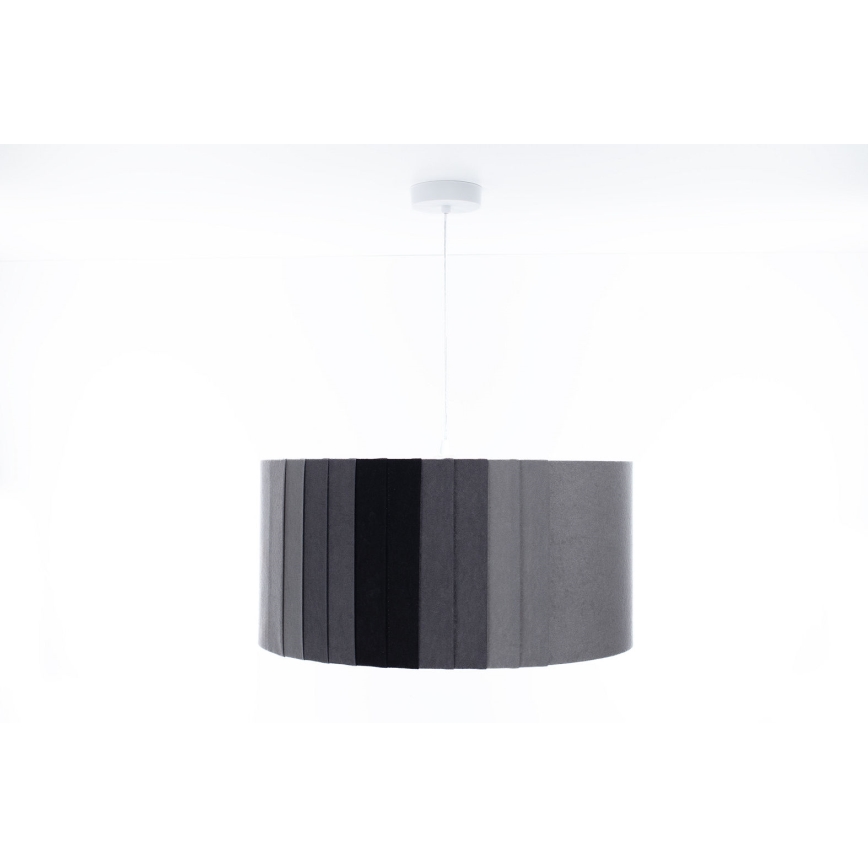Pendelleuchte an Kabel STRIPES 1xE27/60W/230V Ø 40 cm grau
