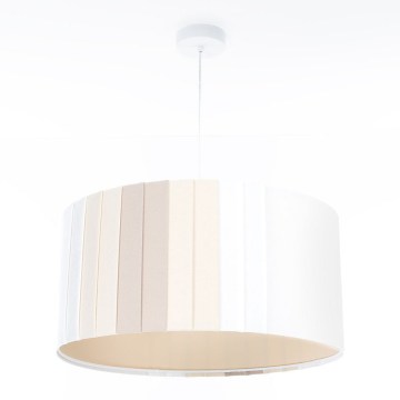 Pendelleuchte an Kabel STRIPES 1xE27/60W/230V Ø 60 cm cremefarben