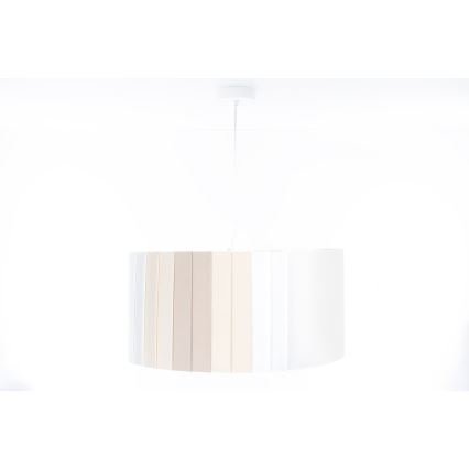 Pendelleuchte an Kabel STRIPES 1xE27/60W/230V Ø 60 cm cremefarben