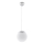 Pendelleuchte an Kabel UGO 1xE27/15W/230V Ø 20 cm weiß/Hochglanzchrom