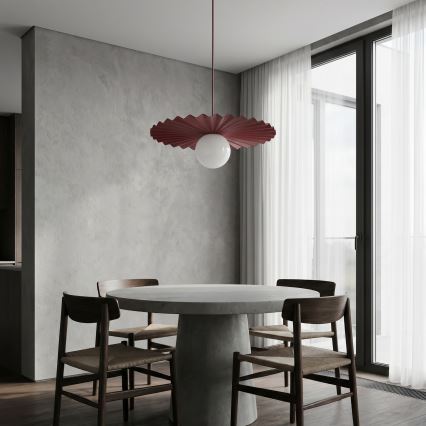 Pendelleuchte an Kabel UMBRA 1xG9/8W/230V rot