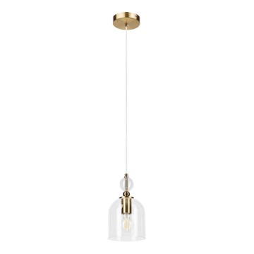 Pendelleuchte an Kabel VELARE 1xE27/15W/230V gold/transparent