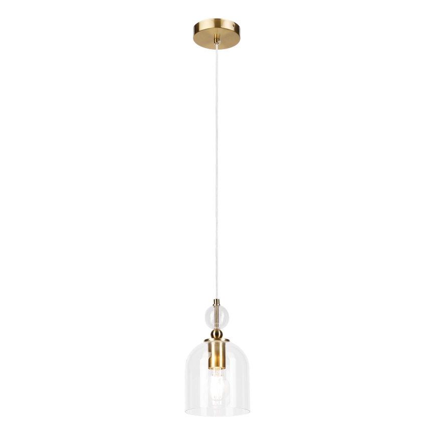 Pendelleuchte an Kabel VELARE 1xE27/15W/230V gold/transparent