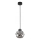 Pendelleuchte an Kabel ZULIA 1xE27/15W/230V schwarz/rauchschwarz