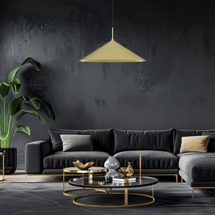 Pendelleuchte an Seil CAPITAL 1xGX53/15W/230V, Durchmesser 60 cm, goldfarben