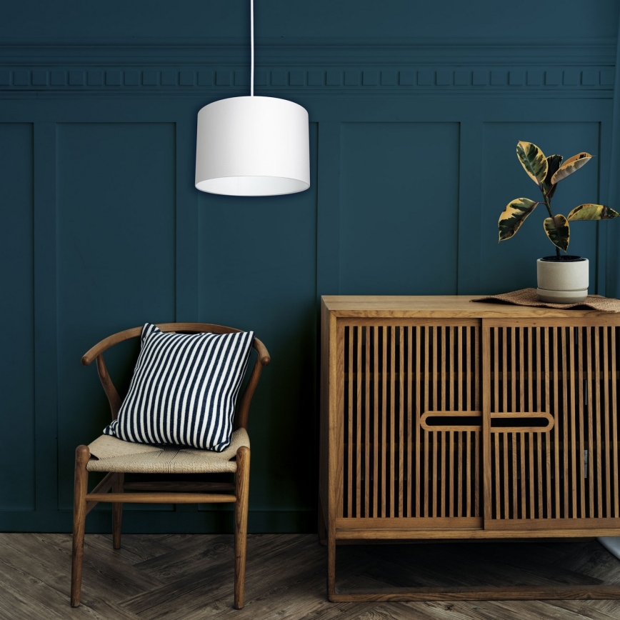 Deckenleuchte an Kabel ARDEN 1xE27/60W/230V Ø 25 cm Weiß