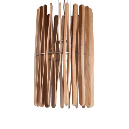 Pendelleuchte aus Holz an Kabel 1xE27/60W/230V Ø 38 cm massiv/Esche/Gummibaum