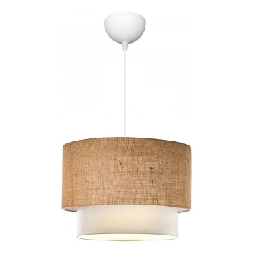 Pendelleuchte AYD 1xE27/15W/230V beige/weiß