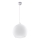 Pendelleuchte BALL an Stahlseil 1xE27/15W/230V Ø 30 cm weiß/hochglanzchrom