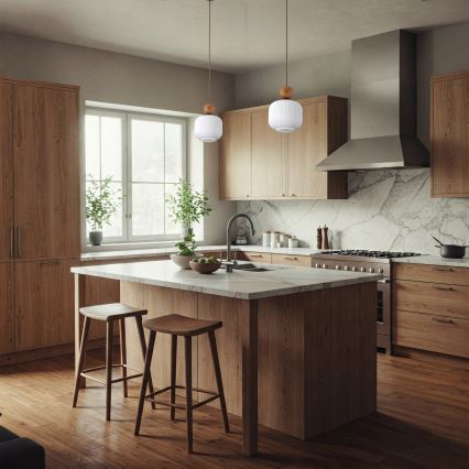 Pendelleuchte BALLO an Kabel, 1x E14/10W/230V, beige