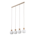 Pendelleuchte BALLO an Kabel 4xE14/10W/230V beige