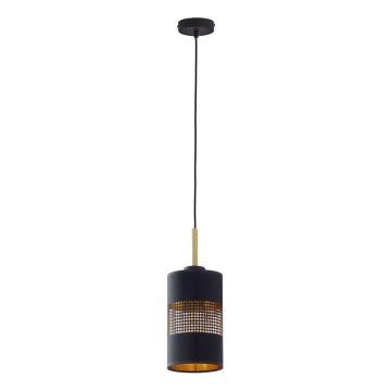 Pendelleuchte BOGART am Kabel 1xE27/15W/230V schwarz/gold