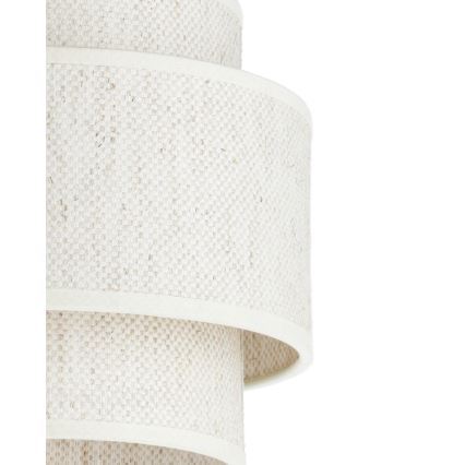 Pendelleuchte BOHO an Kabel 1xE27/60W/230V Ø 40 cm weiß