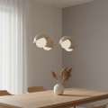 Pendelleuchte BOOM an Stahlseil 4xG9/8W/230V, beige
