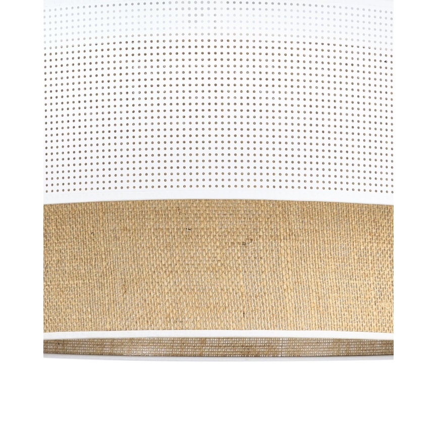 Pendelleuchte BORHO mit Kabelaufhängung 1xE27/60W/230V Ø 40 cm weiß/jute