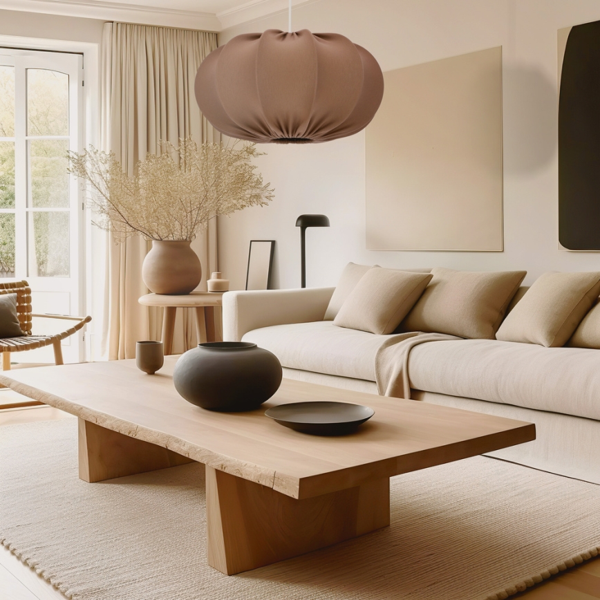 Pendelleuchte CAFEE mit Kabel 1xE27/40W/230V Ø 52 cm, braun