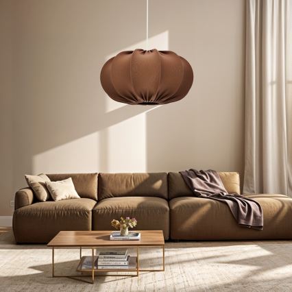 Pendelleuchte CAFEE mit Kabel 1xE27/40W/230V Ø 52 cm, braun